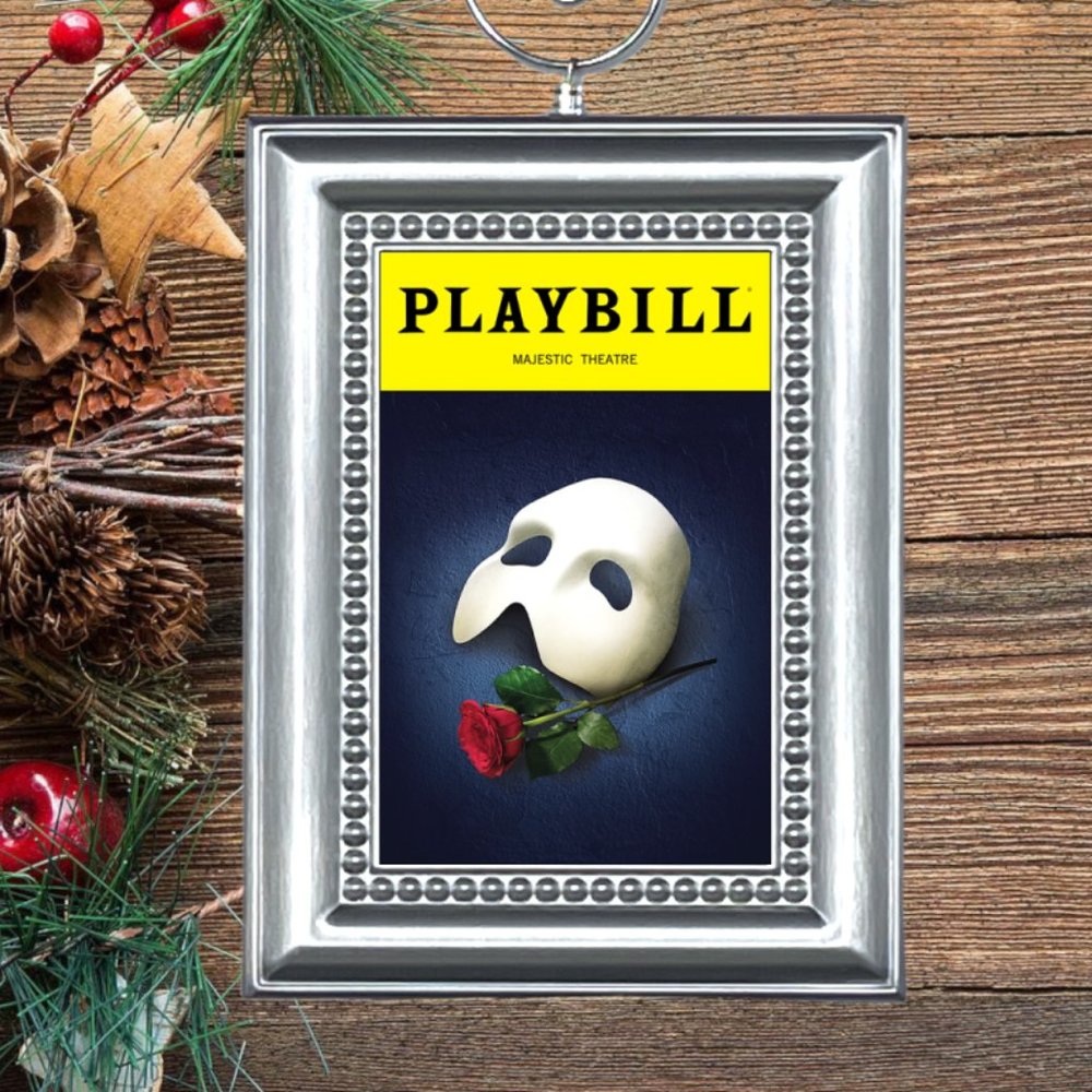 Phantom Of The Opera Broadway Musical Playbill Christmas Tree Ornament
